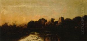 Calm Evening On The Trent by Edwin Henry Boddington