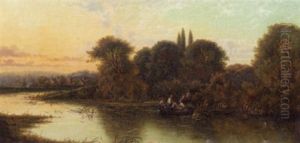 An Autumn Evening, Molesford On Thames by Edwin Henry Boddington