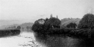 Fishing From The Bank by Edwin Henry Boddington
