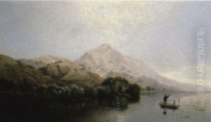 A Mountainous Landscape by Edwin Henry Boddington