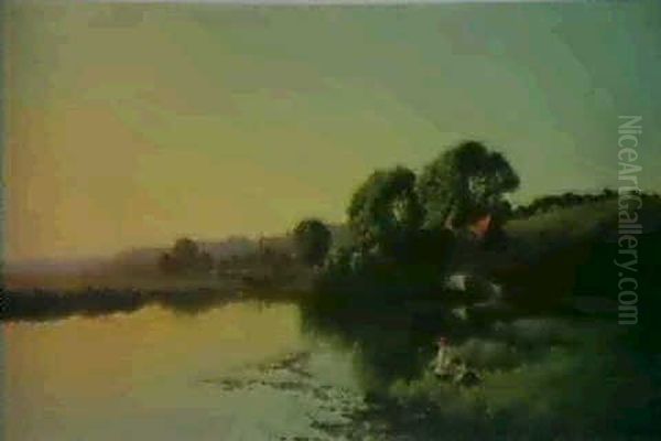 Fishing On A River - view 1