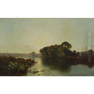Early Morning On The Thames, 1856 by Henry John Boddington