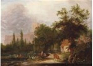 View Of Windsor Castle; View Of St. Alban's Cathedral (a Pair) by Henry John Boddington