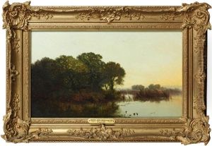 A Quiet Backwater by Henry John Boddington