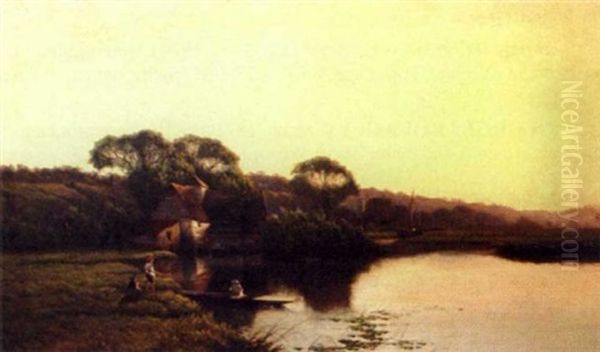 River Landscape With Figures - view 1