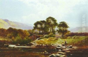 The Way To The Mill, N. Wales by Henry John Boddington
