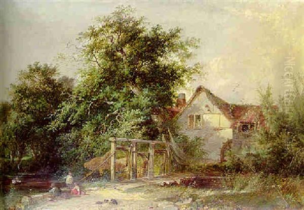 The Old Water Mill With Eel Nets - view 1