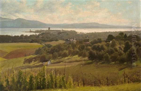 Blick Von Der Hohe Des Wannentals Auf Lindau Und Den Bodensee - view 1