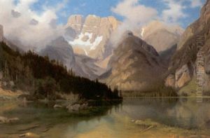 Monte Cristallo Mit Dem Durrensee Im Ampezzotal