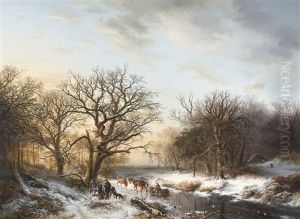 Winter Landscape (1847) by Willem Bodemann