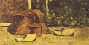 Korb Mit Eimer Und Holzschuhen