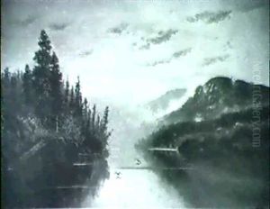 Mountain Lake by Karl Bodmer