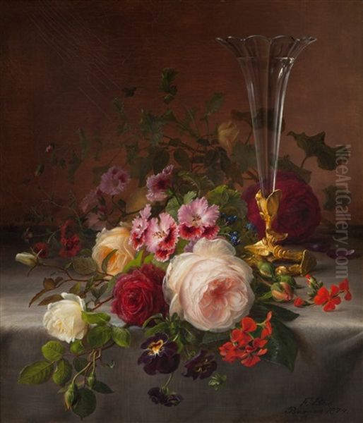 Oppstilling Med Vase Og Blomster - view 1