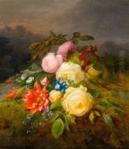 Stilleben Med Roser by Frants Diderik Boe