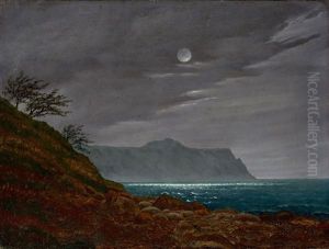 Moonlit Night On The Island Of Rugen by Johann Friedrich Boeck