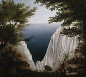 Die Kreidefelsen Auf Rugen by Johann Friedrich Boeck