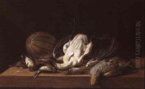 Nature Morte Sur Un Entablement by Peter van Boeckel