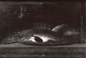 Nature Morte Aux Poissons De Riviere by Peter van Boeckel