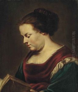A Woman Reading by Jan Boeckhorst