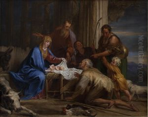 The Adoration Of The Shepherds by Jan Boeckhorst