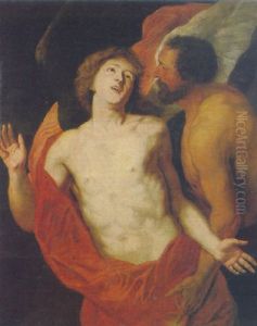 Daedalus And Icarus by Jan Boeckhorst