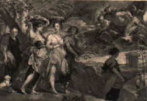 Mercury And Herse by Jan Boeckhorst