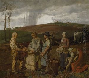 The Potato Harvest by Fritz Boehle