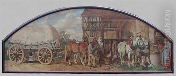 Mullerfuhrwerk Vor Der Schenke - view 1