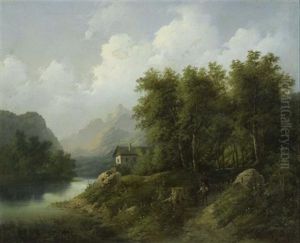 Wanderer Vor Einer Weiten Landschaft