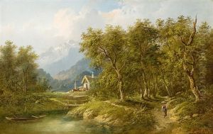 Partie Bei Salzburg by Eduard Boehm