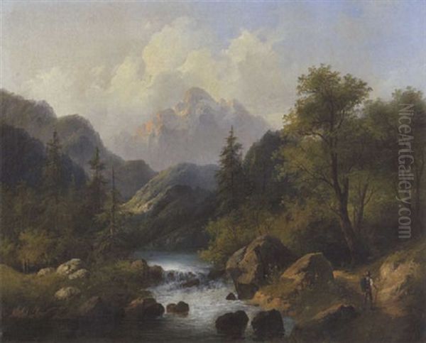 Gebirgsbach Im Tal - view 1