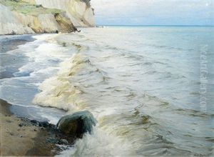 Felsige Meereskuste by Karl Theodor Boehme