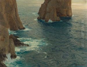 Die Faraglioni Von Capri by Karl Theodor Boehme