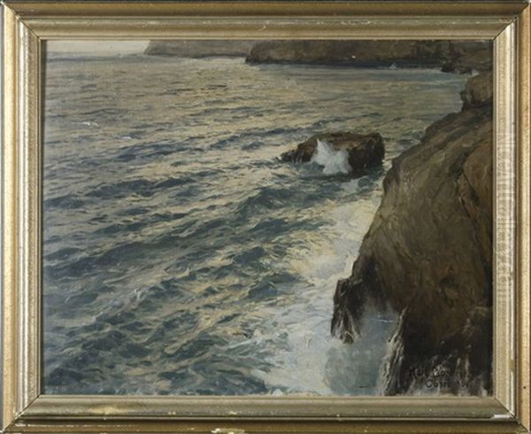 Brandung An Der Felsenkuste Von Capri - view 1