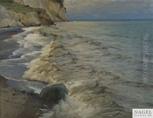 Felsige Meereskuste by Karl Theodor Boehme