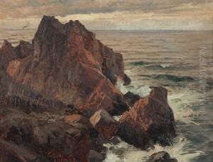 Die Kuste Von Capri; Die Kuste Des Oresunds (schweden) Mit Dem Kullen (pair) by Karl Theodor Boehme
