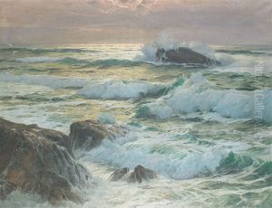 Branningar I Solnedgang by Karl Theodor Boehme