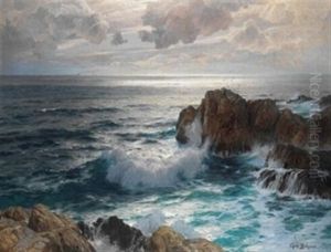 Felsenkuste by Karl Theodor Boehme