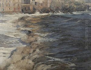 Meereskuste Von Recco Bei Genua