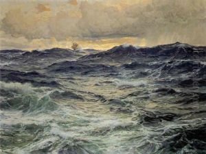 Morgendammerung In Der Biscaja by Karl Theodor Boehme