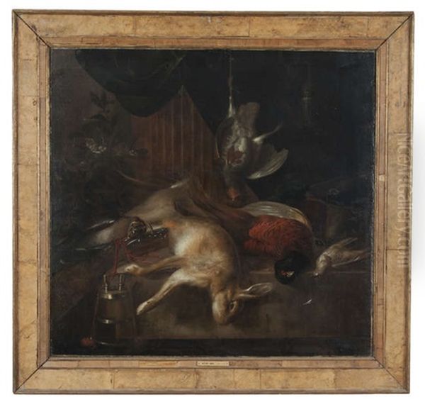 Still Life Of Dead Game On A Ledge, With A Gun And Powder Keg - view 1
