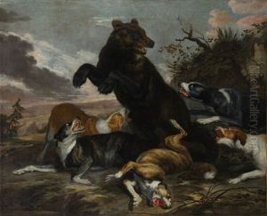 Scene De Chasse A L'ours
