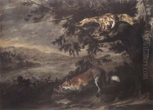 A Fox Carrying Off An Eaglet by Pieter Boel