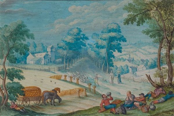 Resting During The Grain Harvest (allegory Of Summer) - view 1