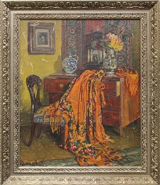 Interior Scene With Scarf - view 1