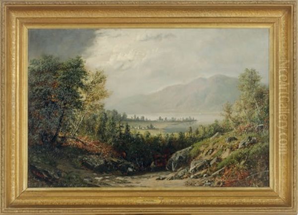 A Traveler On The Hudson Highlands Near Cold Spring - view 1