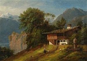Scenery From Innsbruck by August Wilhelm Boesen