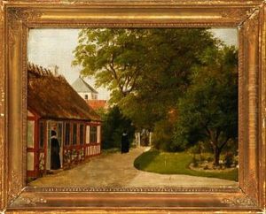 Garden Prospect From Vigerslev Vicarage (+ 5 Others; 6 Works) by August Wilhelm Boesen