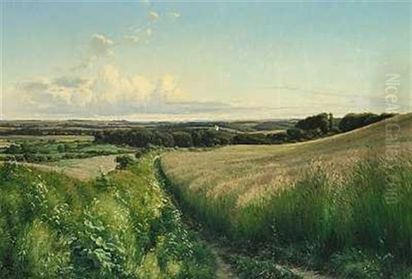 Ostjydsk Landskab. Motivet Fra Egnen Ved Odder - view 1