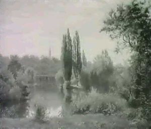 Parti Fra Kobenhavn Ved Stads-graven by Johannes Boesen